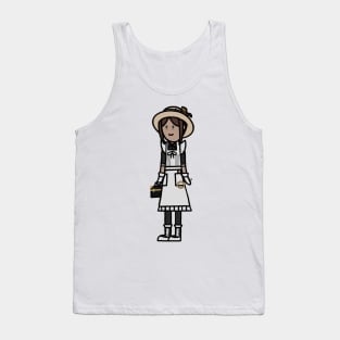 Lady-in-waiting Cartoon Tank Top